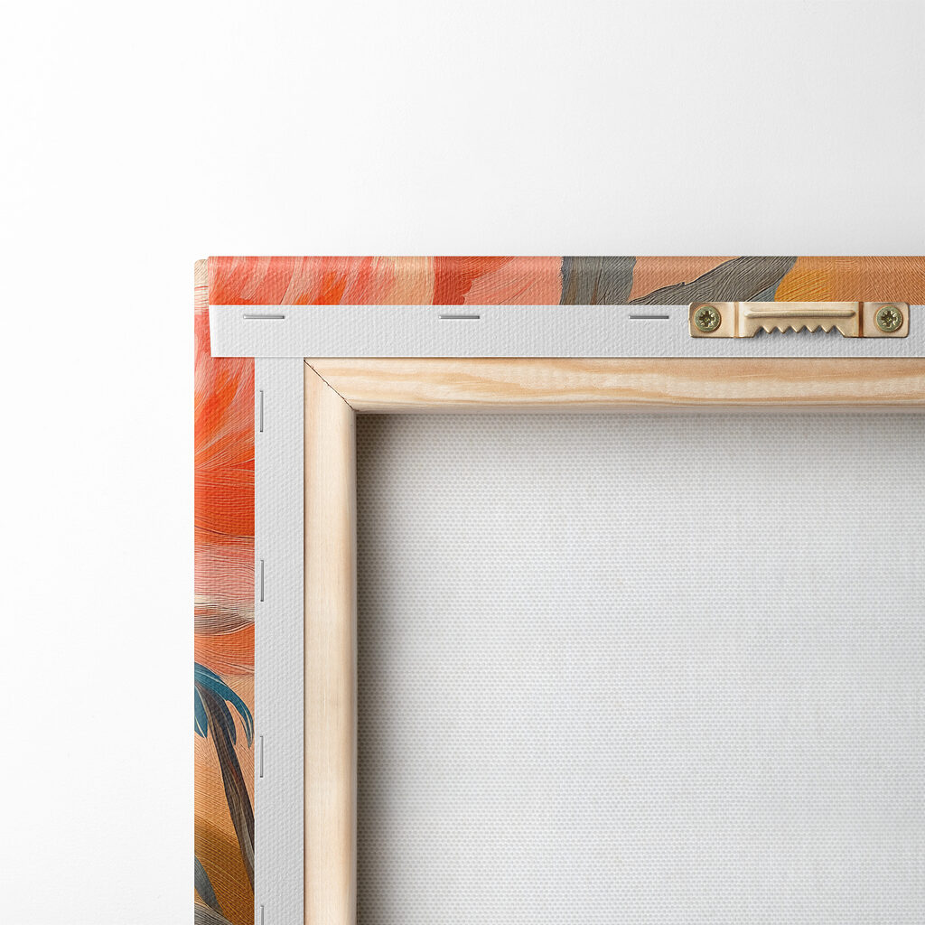 Orange und cremeweiße Blüten — Rückseite