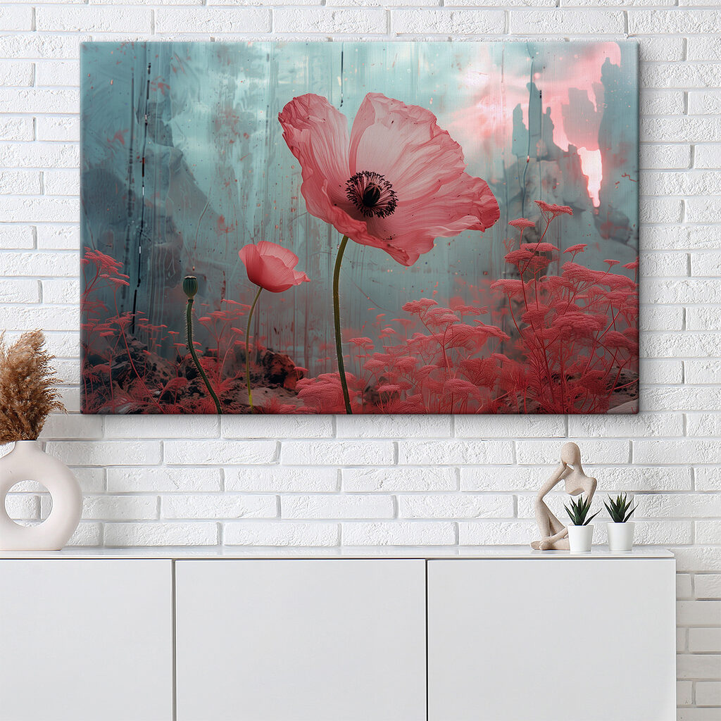 Rosa Mohn, blauer Nebel — Interieur 3