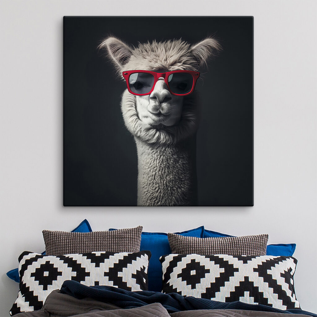 Lama mit roter Brille — Interieur 2