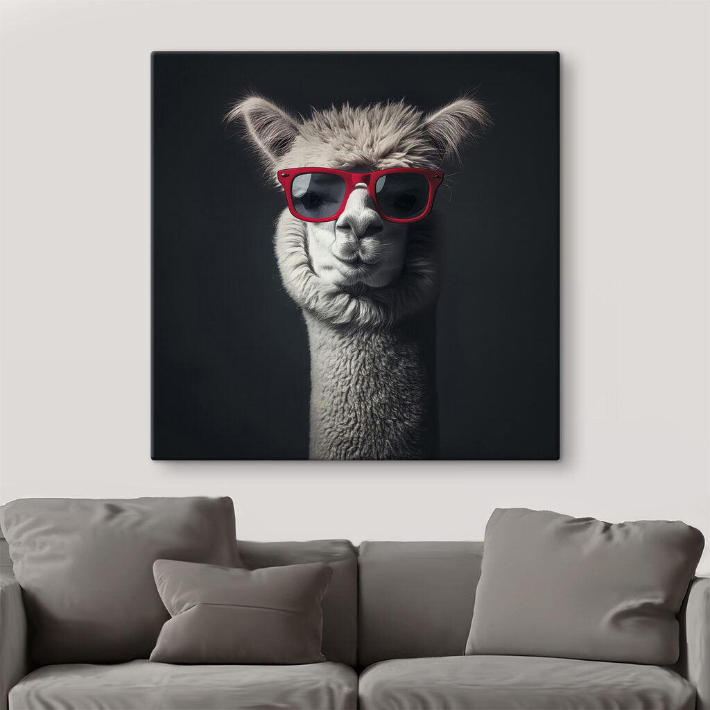 Lama mit roter Brille — Interieur 3