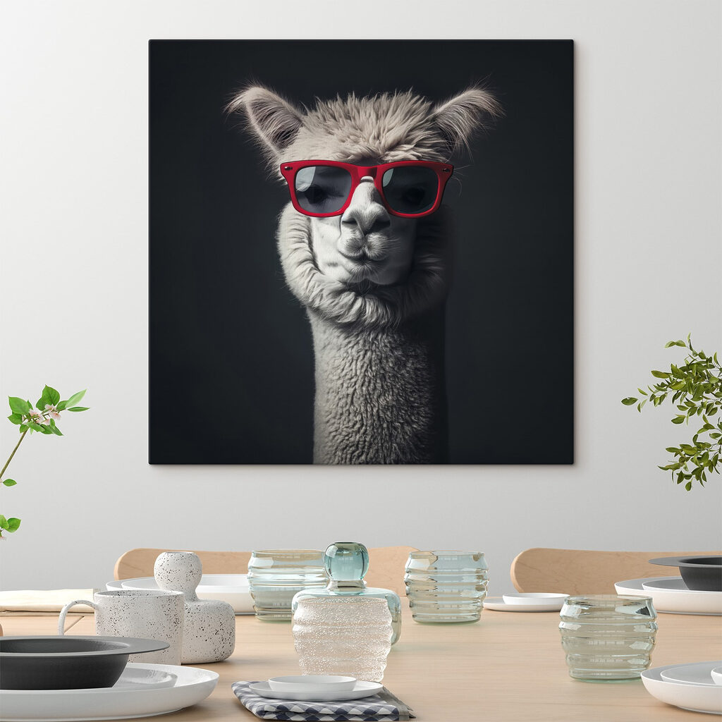 Lama mit roter Brille — Interieur 4
