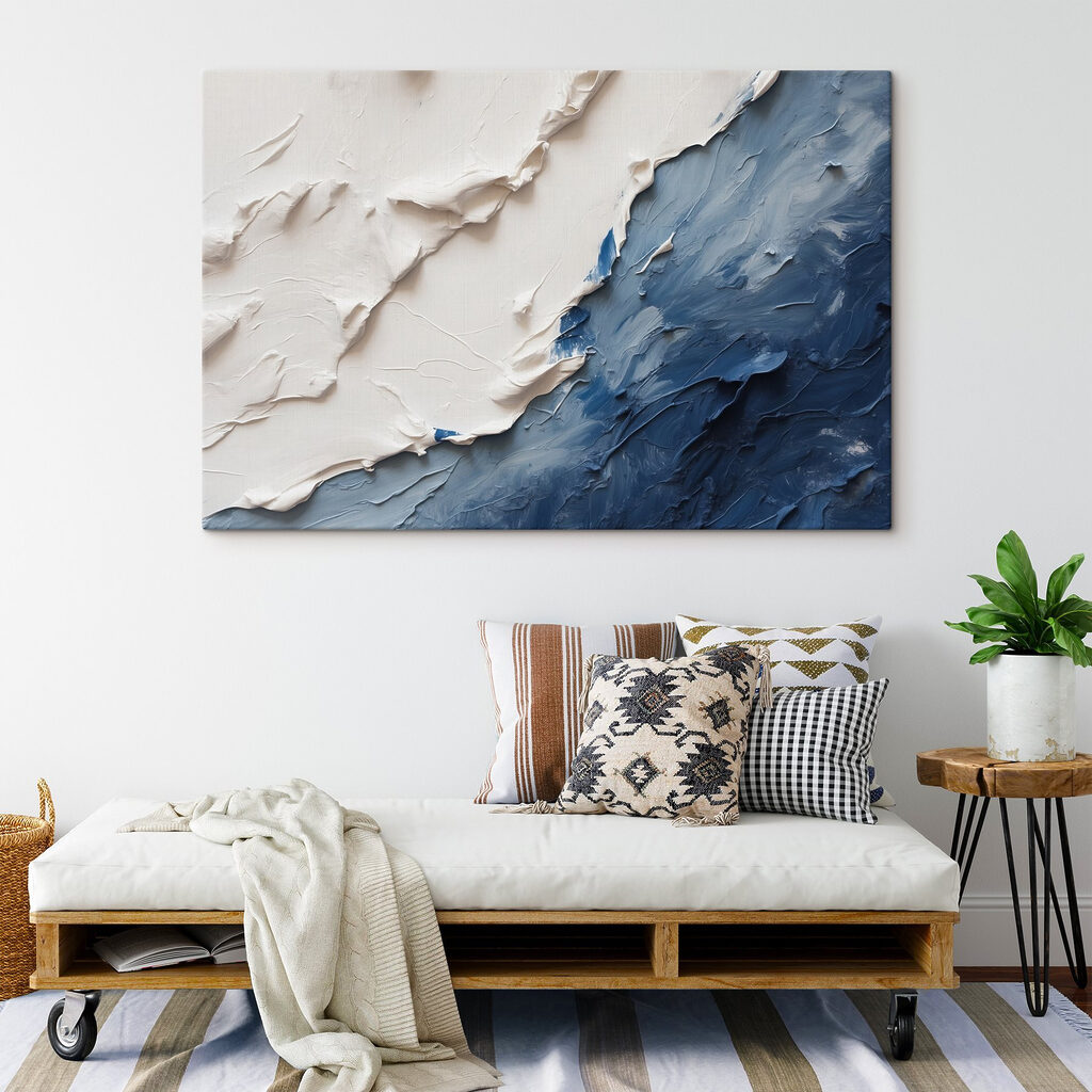Weiß über Tiefblau — Interieur 4