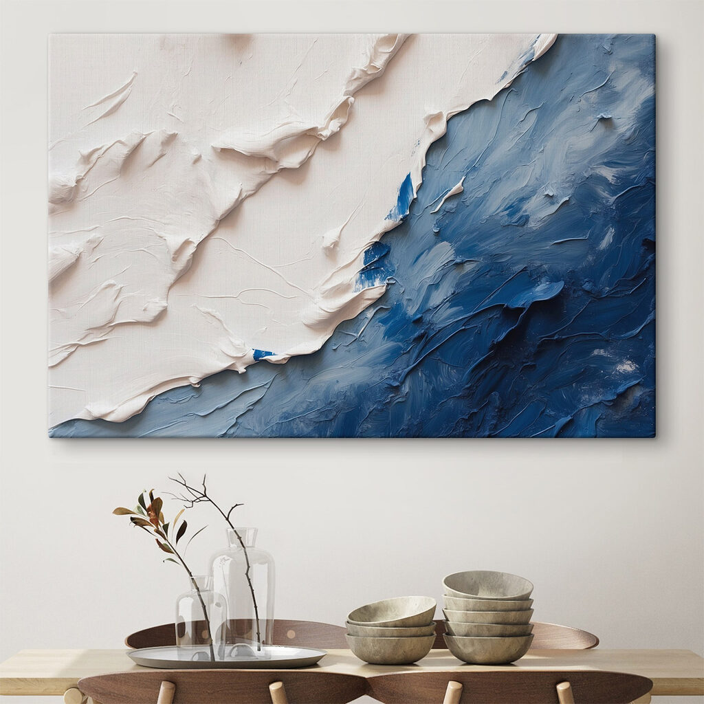 Weiß über Tiefblau — Interieur 1