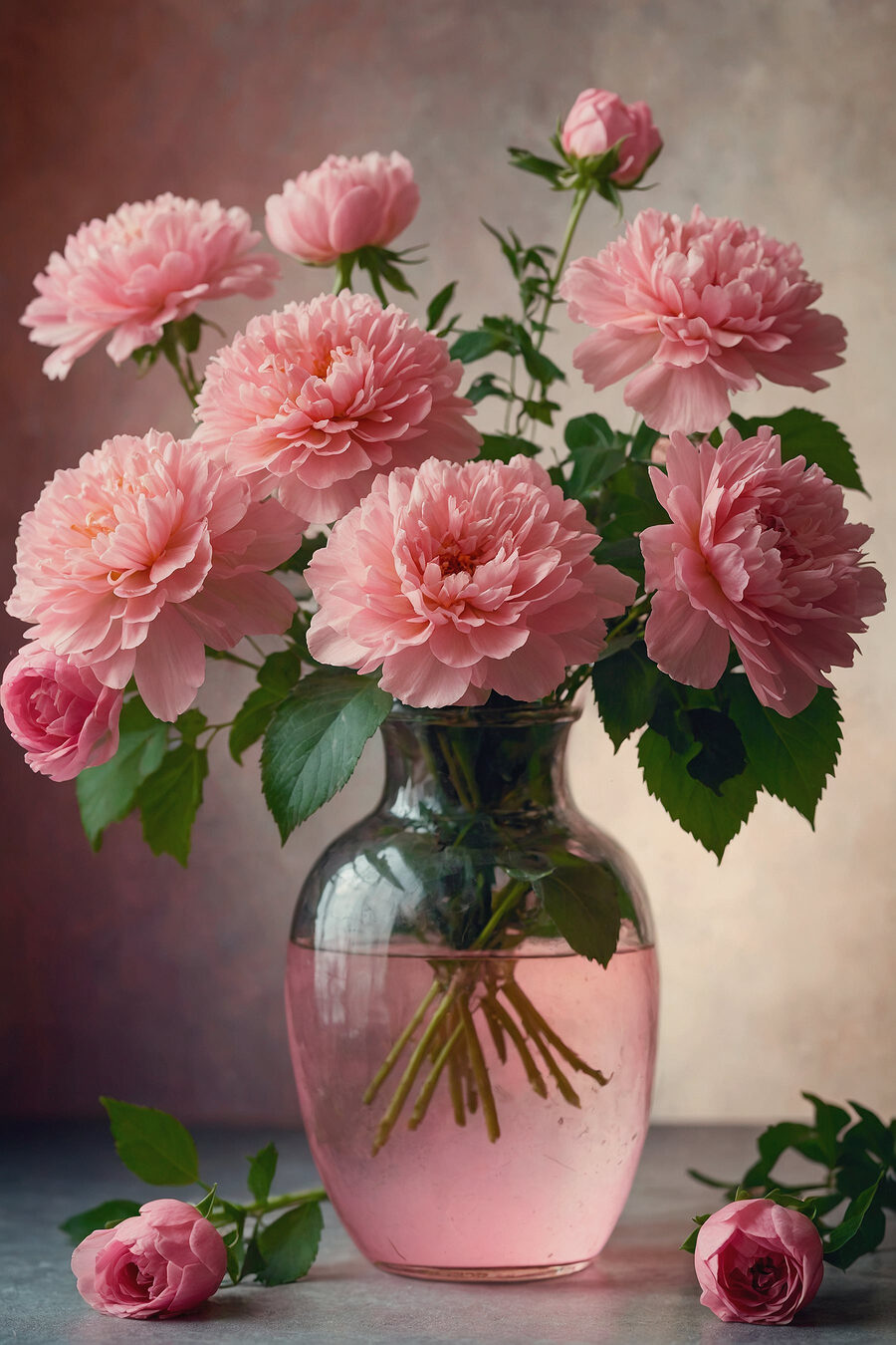 Strauß ganz in Rosa — ganzes Design