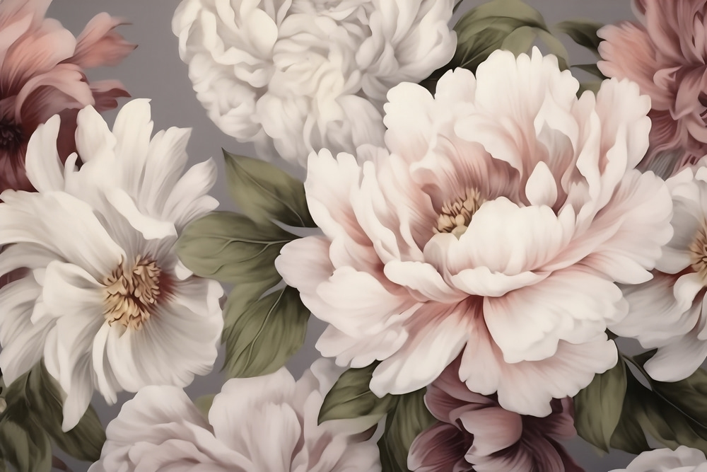 Cremerosa Blütenfülle — ganzes Design