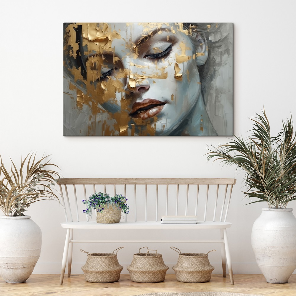 Gesicht hinter Goldflocken — Interieur 1