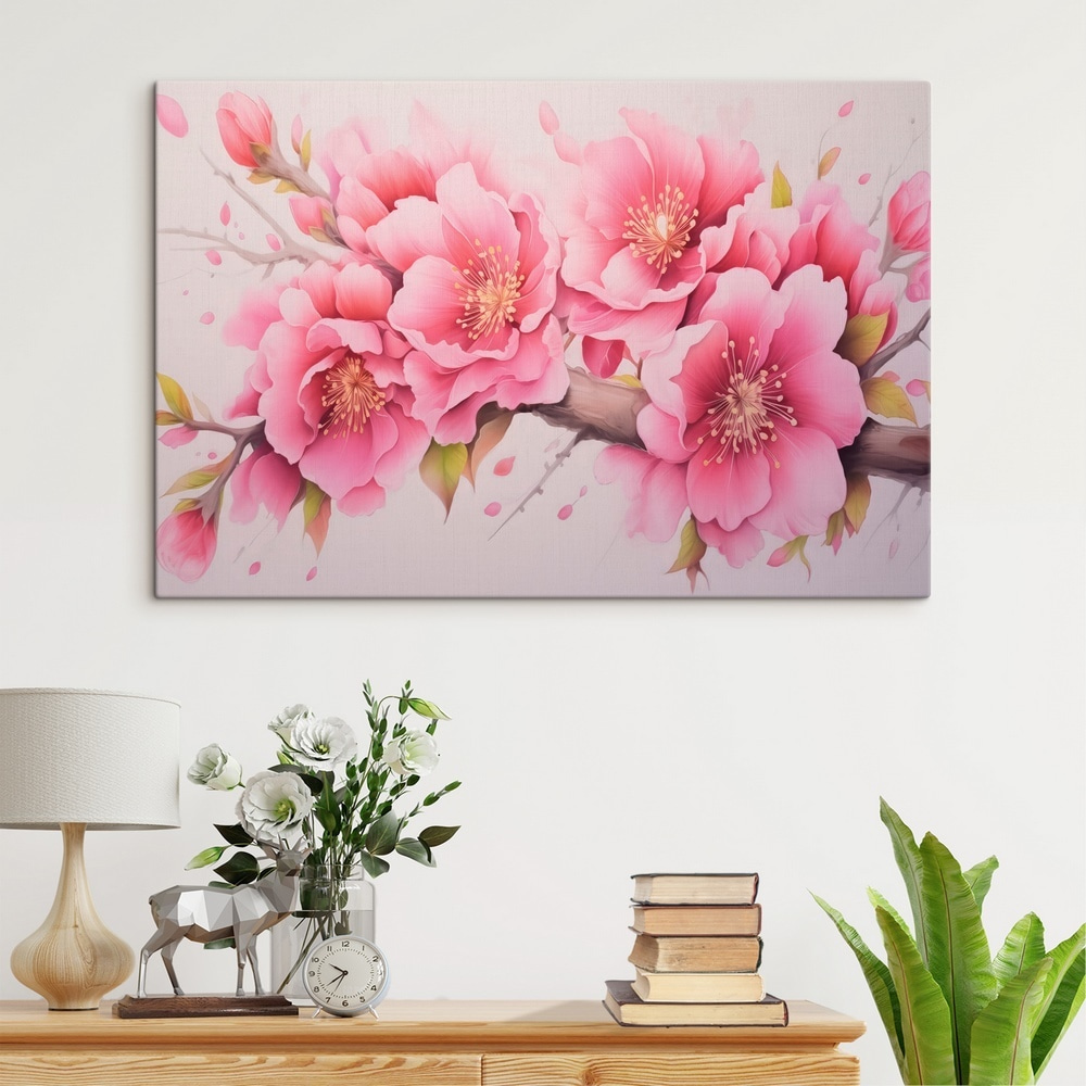 Rosa Blüten am Zweig — Interieur 1