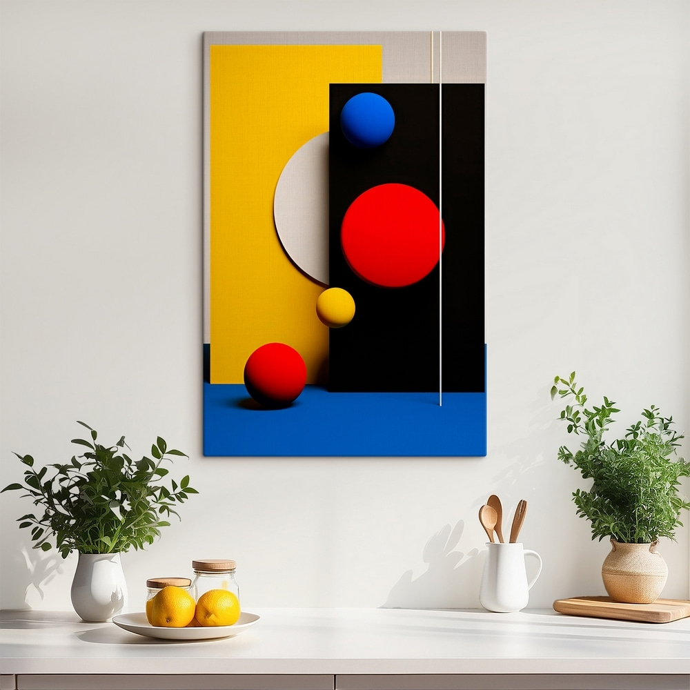 Kugeln vor Primärfarben — Interieur 1