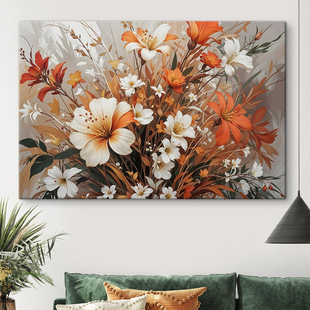 Herbstblumen in feinen Pinselstrichen — Interieur 2