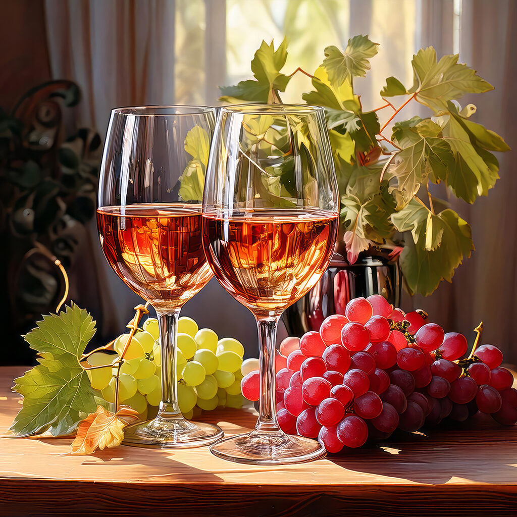 Wein am Fenster — ganzes Design