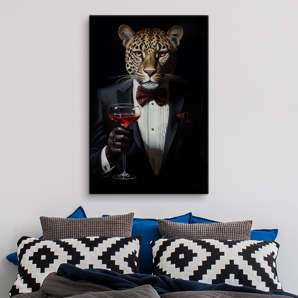 Leopard im Smoking — Interieur 2