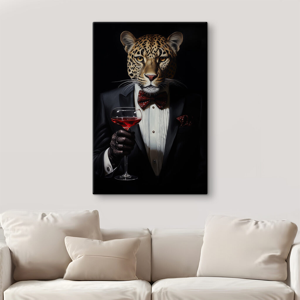 Leopard im Smoking — Interieur 1