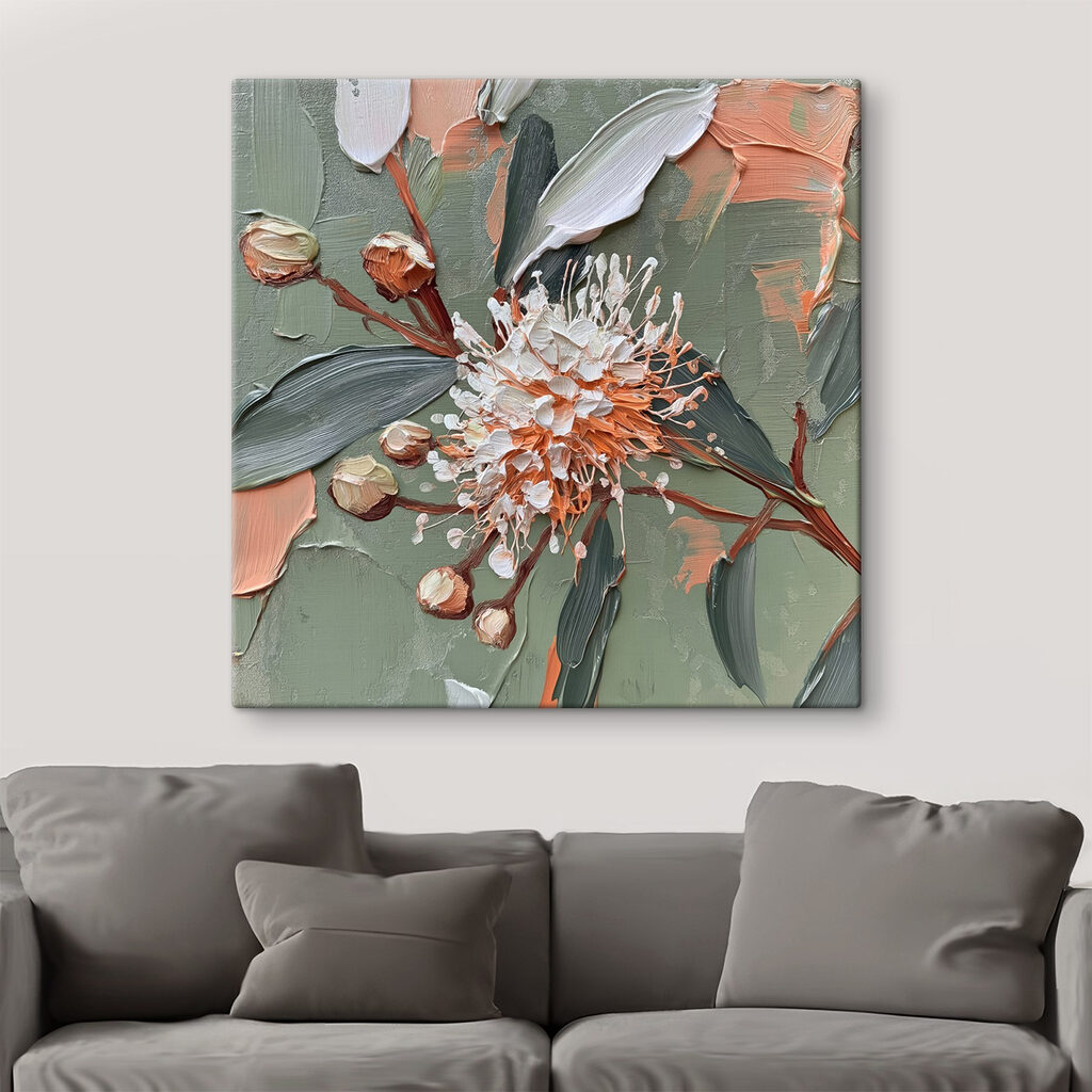 Blüte in groben Pinselstrichen — Interieur 2
