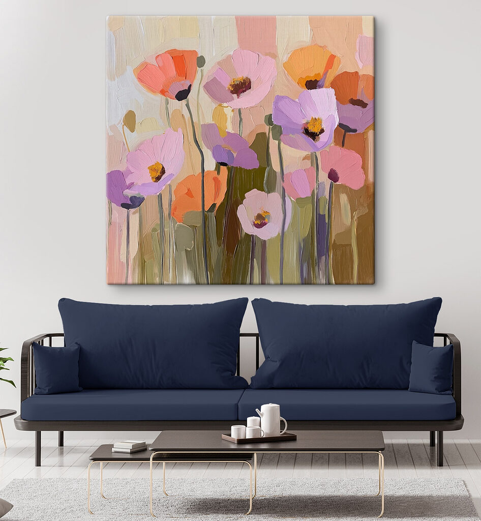 Blumen in kleinen Farbflächen — Interieur 3
