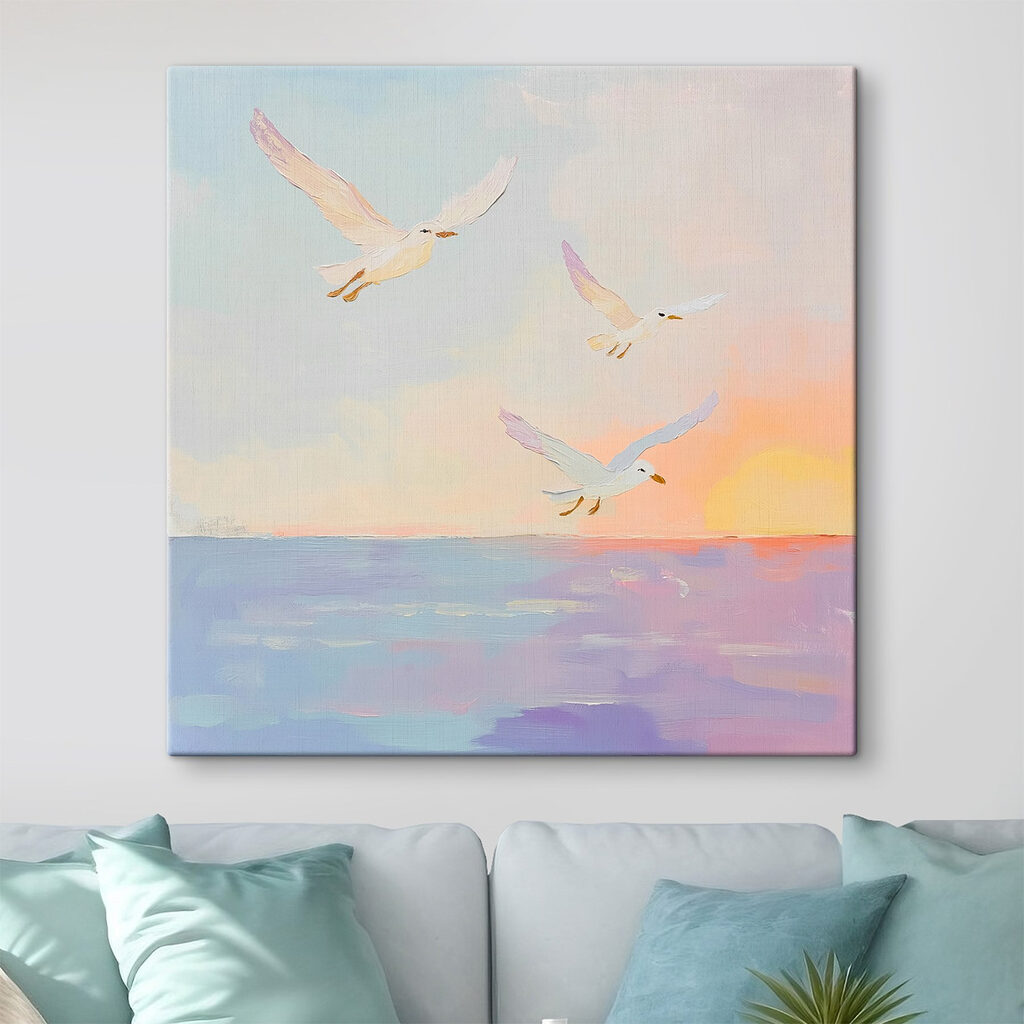 Möwen über dem Abendmeer — Interieur 2