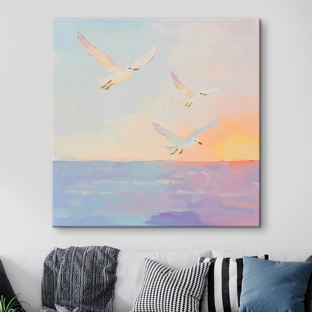 Möwen über dem Abendmeer — Interieur 1