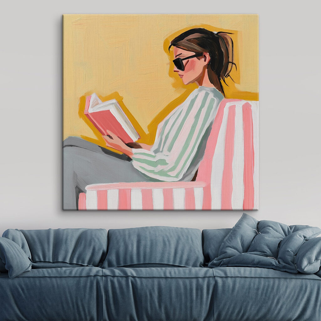 Lesestunde in Rosa — Interieur 1