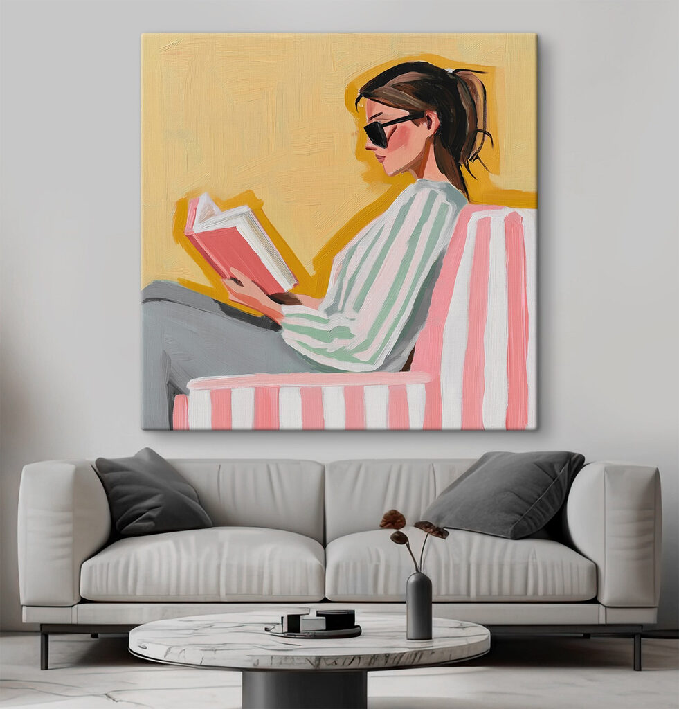 Lesestunde in Rosa — Interieur 2