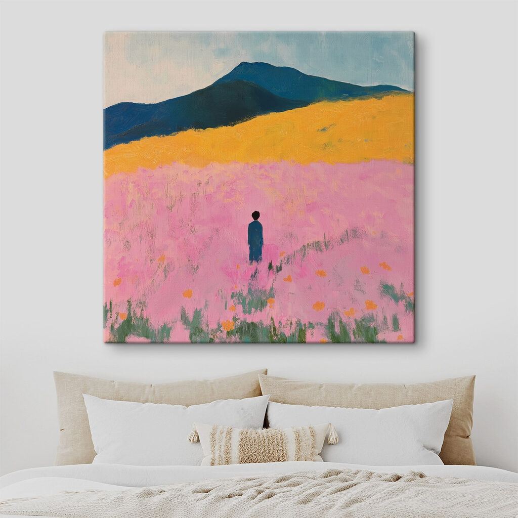 Allein im rosa Feld — Interieur 2