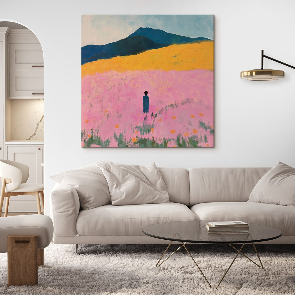 Allein im rosa Feld — Interieur 4