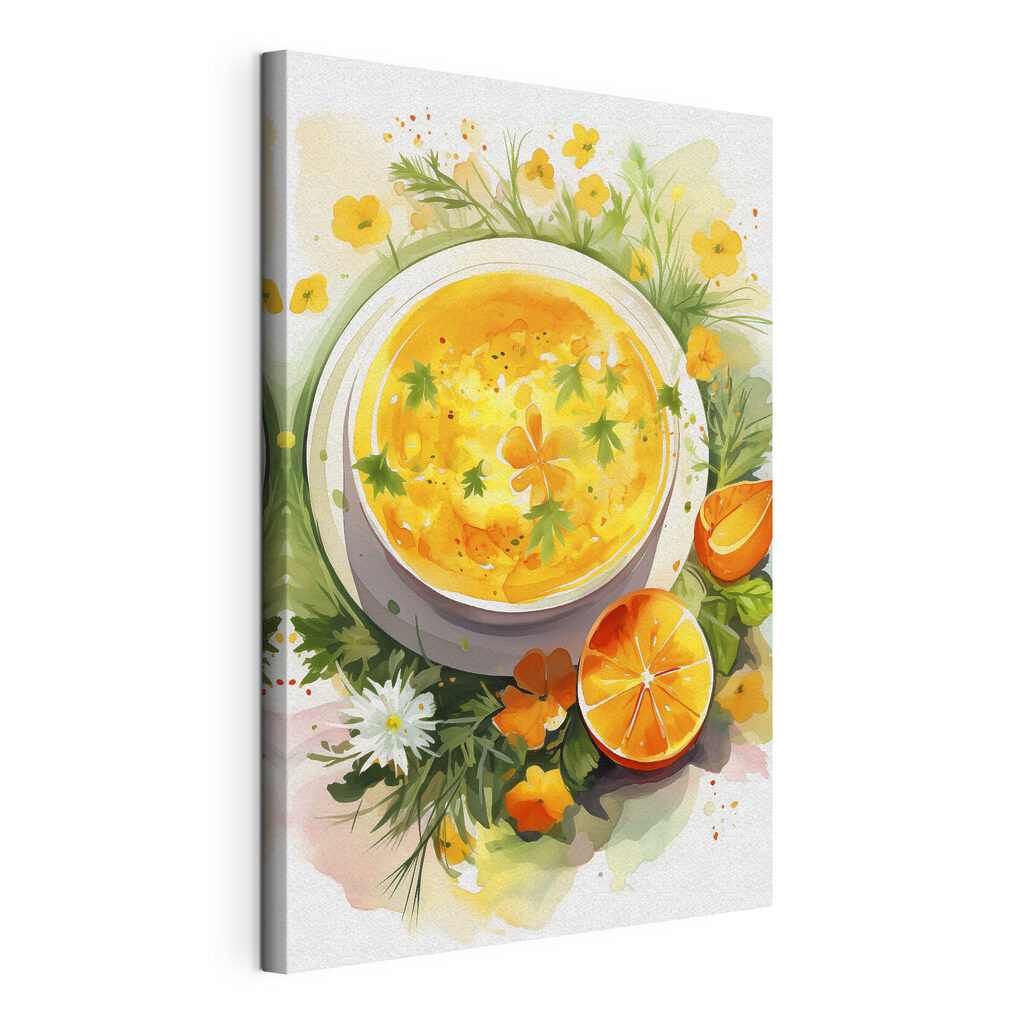 Suppe zwischen sonnigen Blumen — Produktansicht