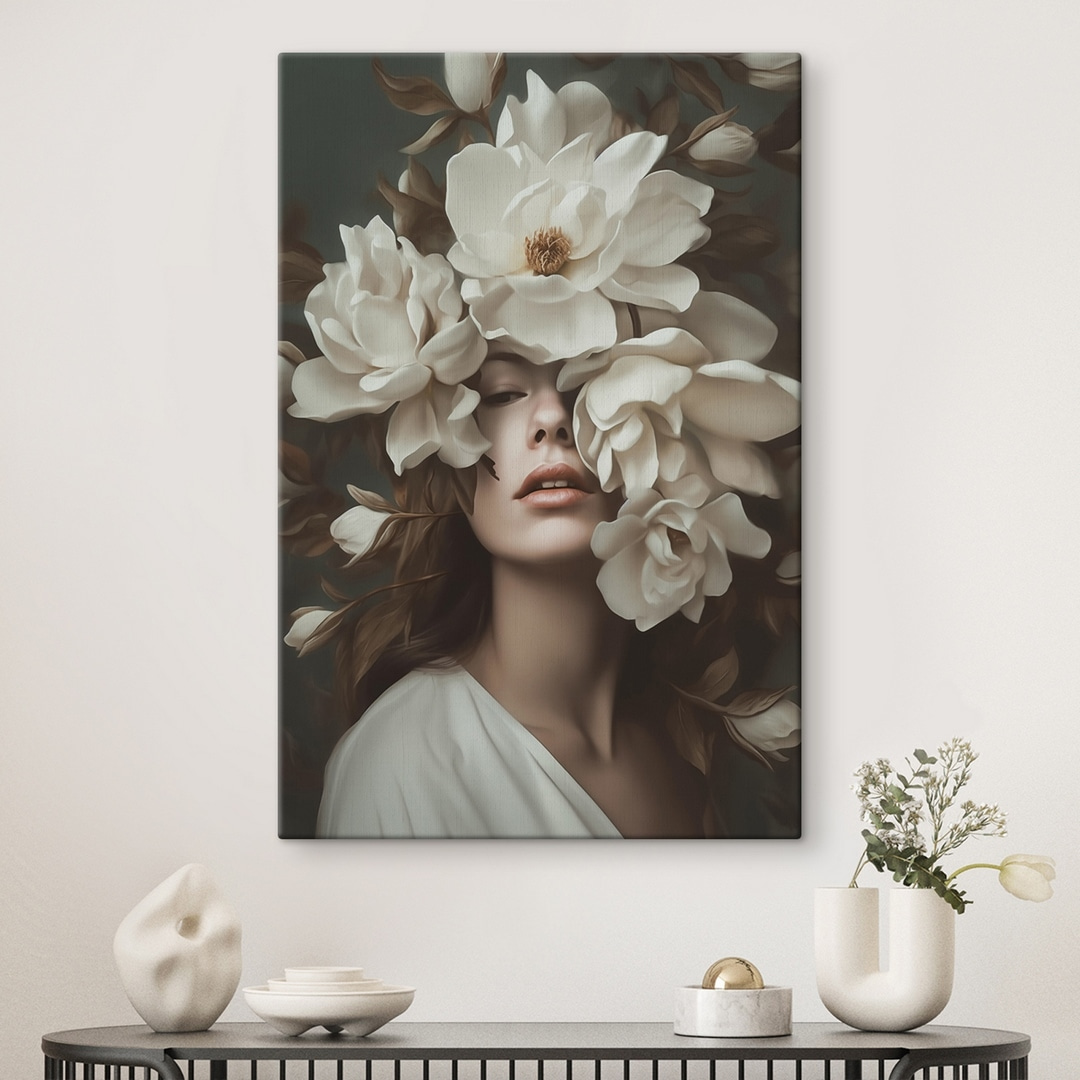 Weiße Blüten als Schleier — Interieur 2