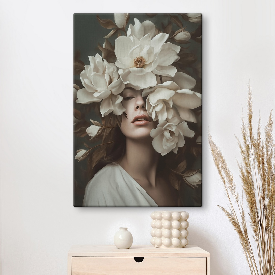 Weiße Blüten als Schleier — Interieur 1