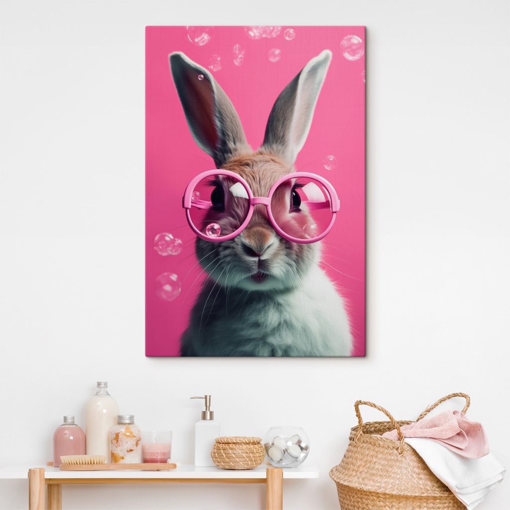 Kaninchen mit rosa Brille — Interieur 1