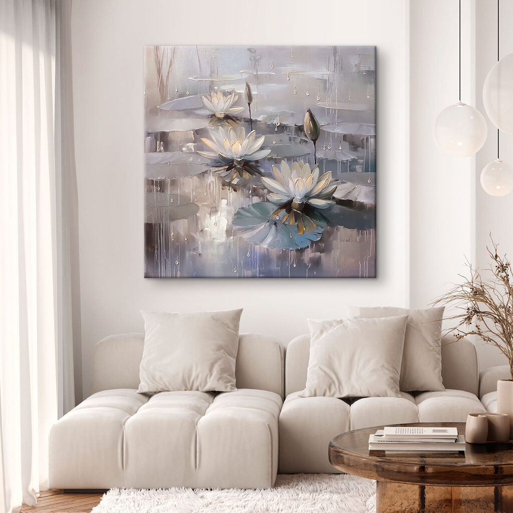 Weiße Seerosen, graue Spiegelungen — Interieur 1