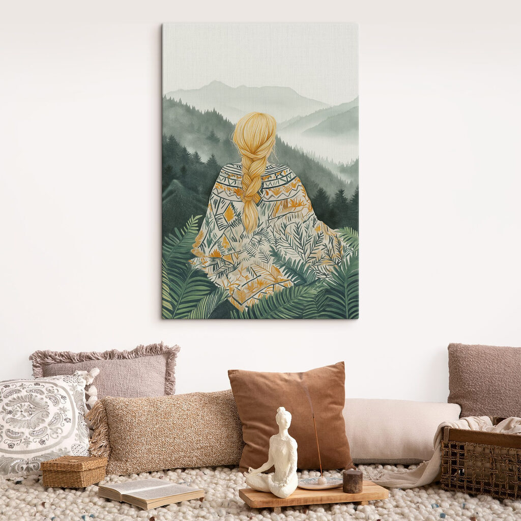 Zopf vor grünen Bergen — Interieur 2