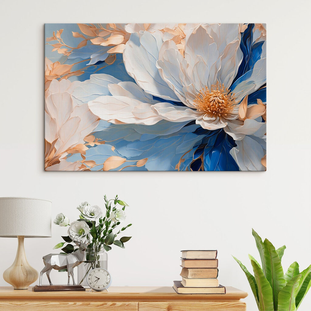 Blüte in blauen Falten — Interieur 3