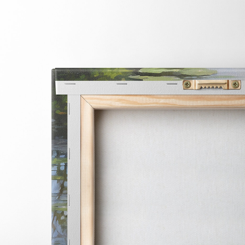 Seerosen zwischen grünen Spiegelungen — Rückseite