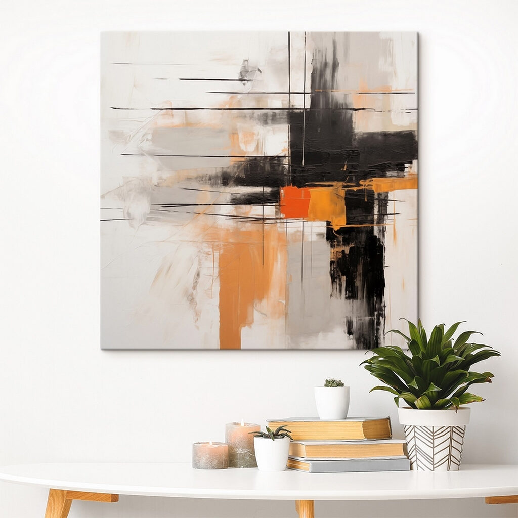 Ocker bricht durch Schwarz — Interieur 1