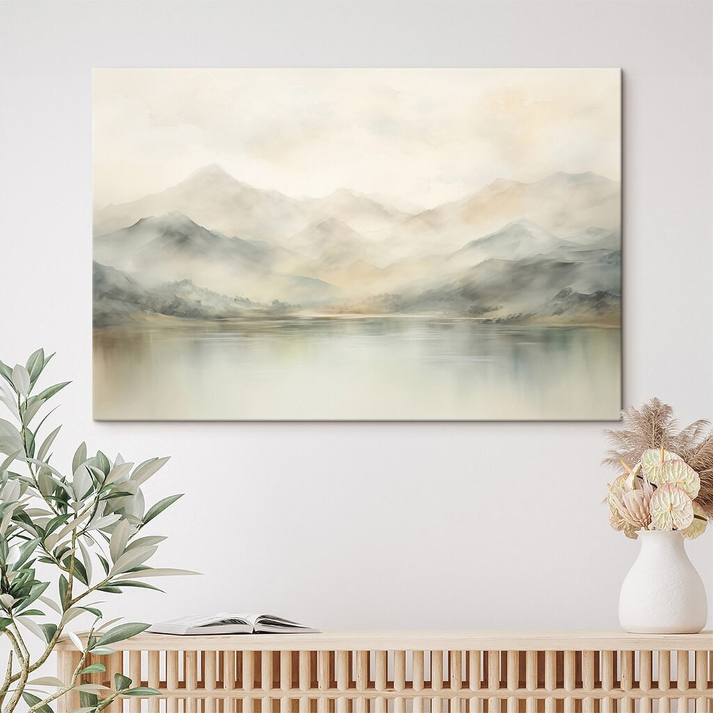 Bergnebel über blassem Wasser — Interieur 2