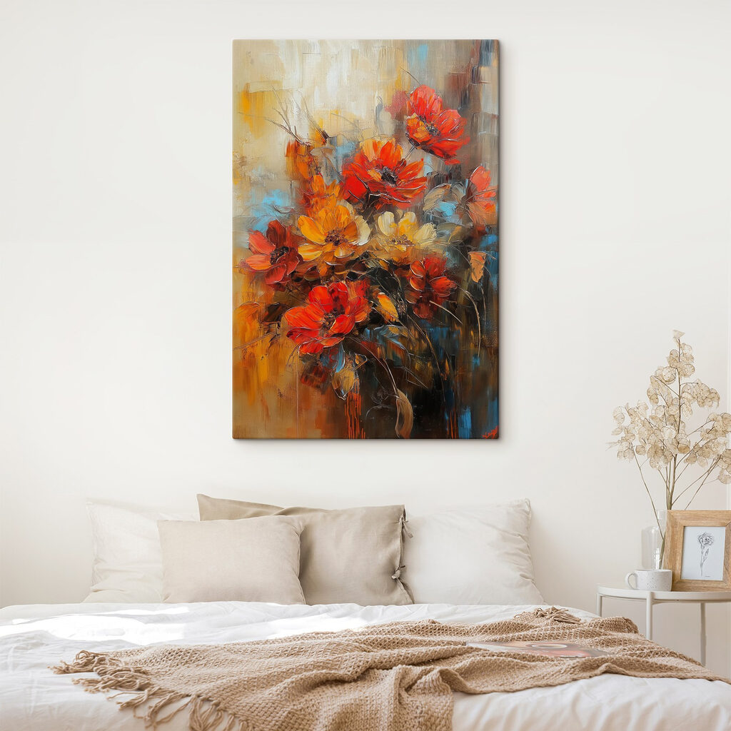 Herbstblumen in lockerem Ocker — Interieur 1
