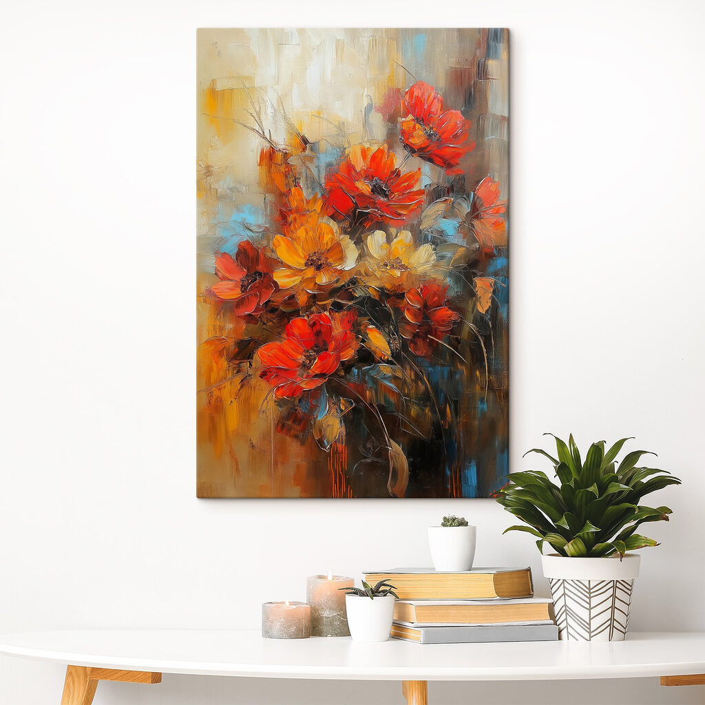 Herbstblumen in lockerem Ocker — Interieur 2