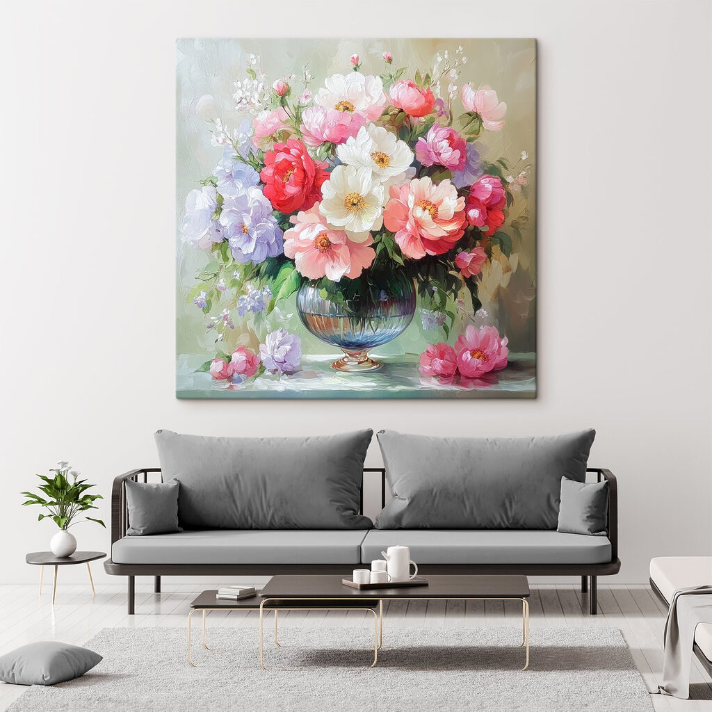 Sommerstrauß in der Vase — Interieur 2