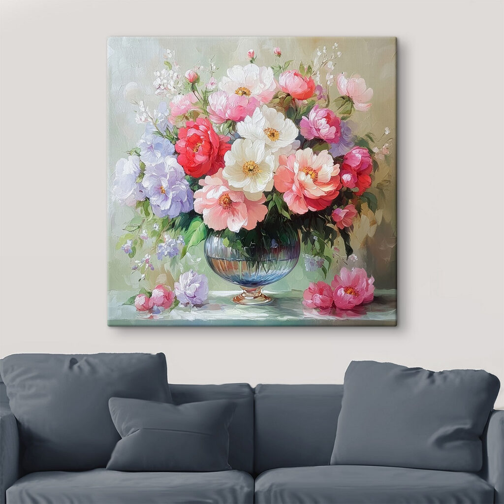 Sommerstrauß in der Vase — Interieur 1