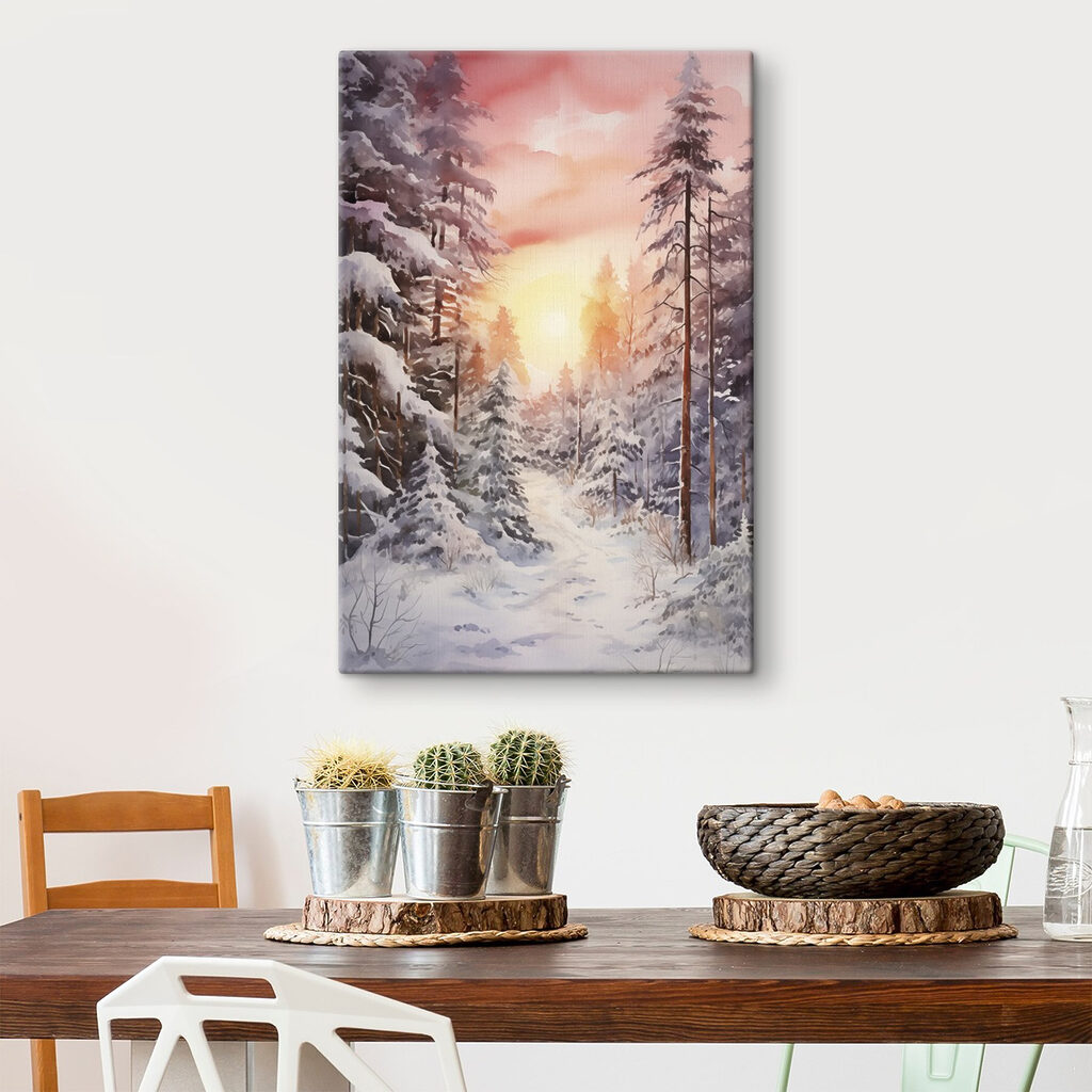 Blasse Kiefern unter Winterrosa — Interieur 2