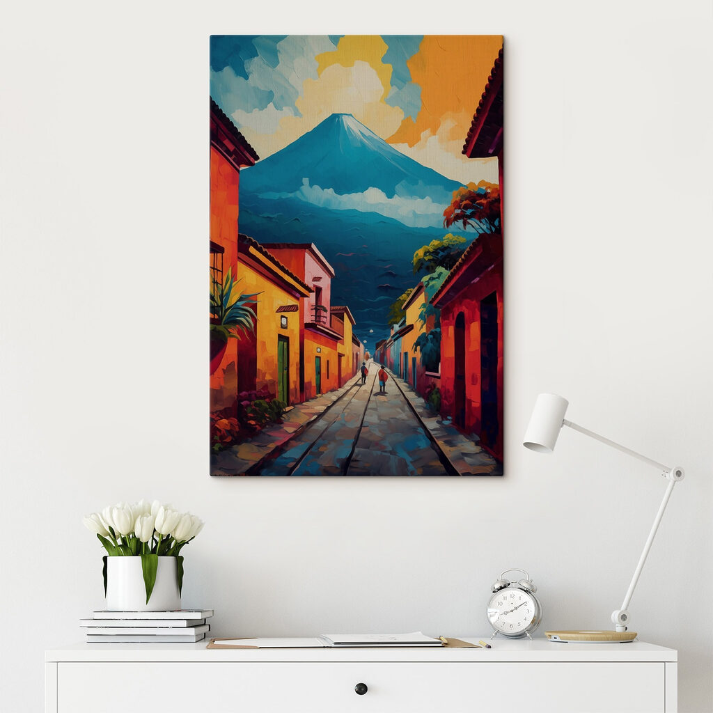 Gasse zum blauen Vulkan — Interieur 1