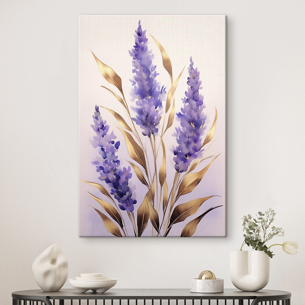 Lavendel mit goldenen Blättern — Interieur 1