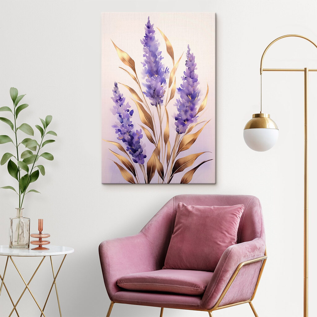 Lavendel mit goldenen Blättern — Interieur 2