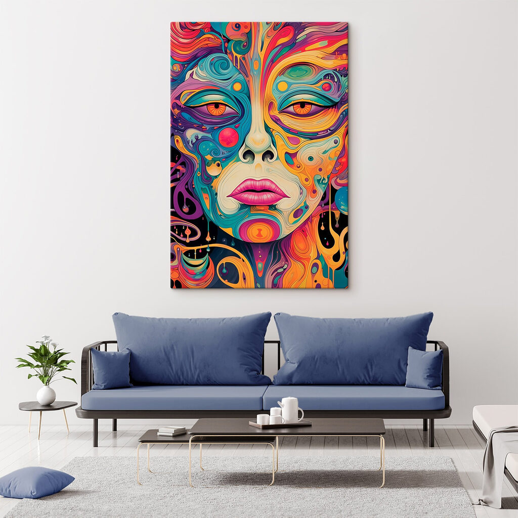 Gesicht voller Farbkringel — Interieur 1