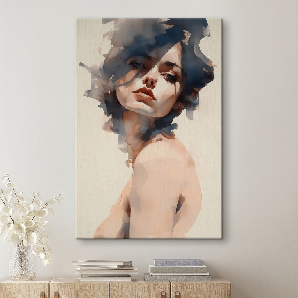 Locken in Aquarell — Interieur 1