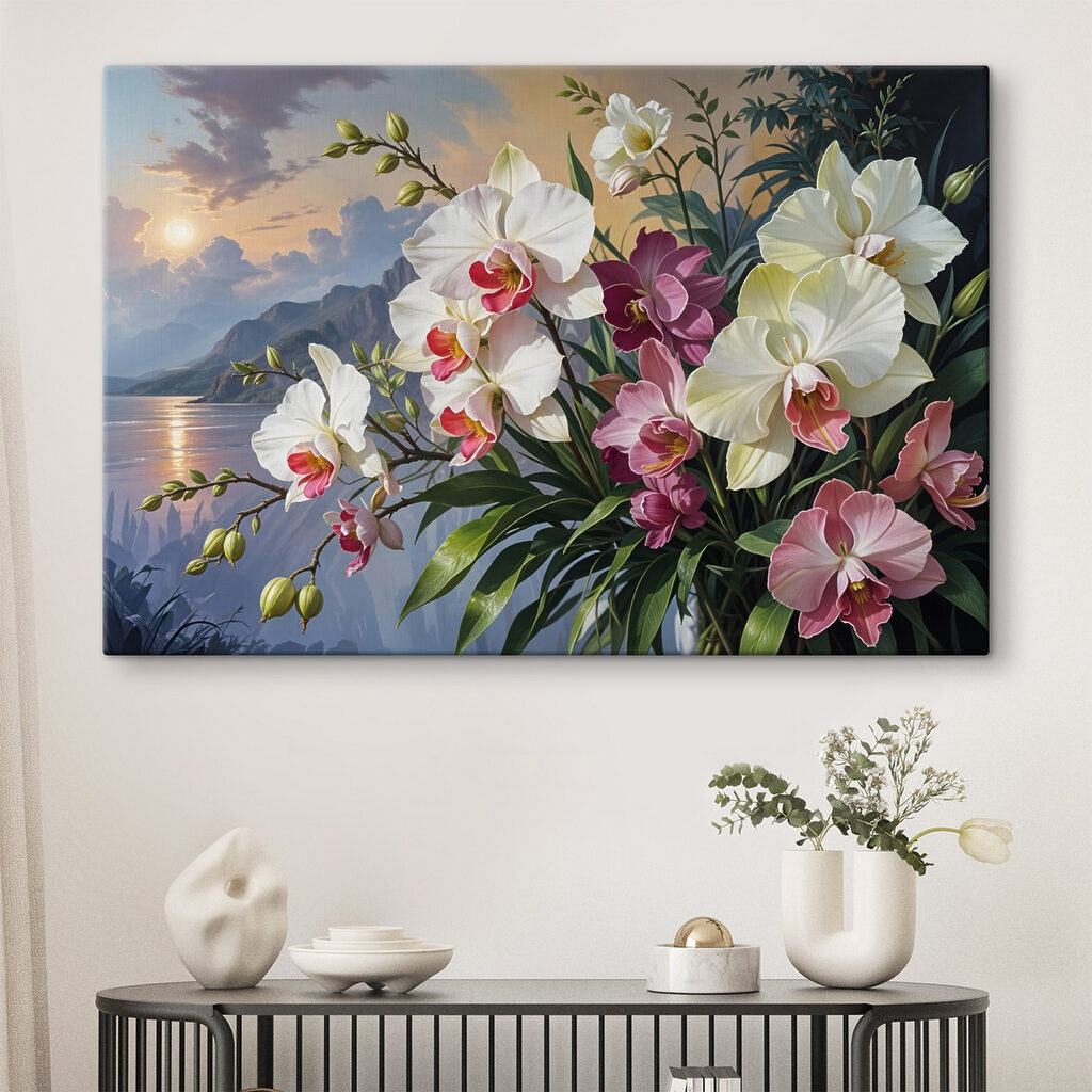 Orchideen vor dem Abendsee — Interieur 2