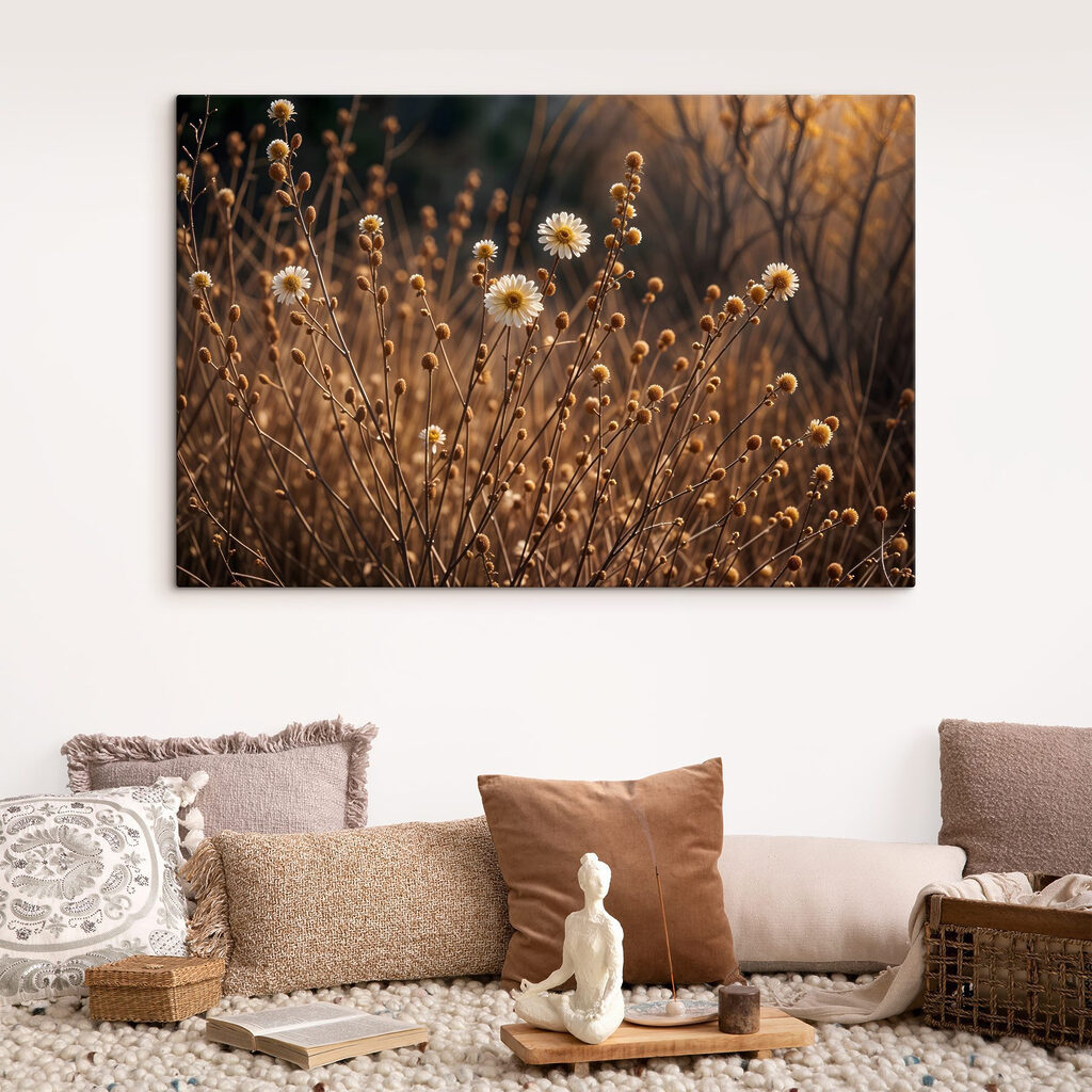Trockene Stiele im Gegenlicht — Interieur 2
