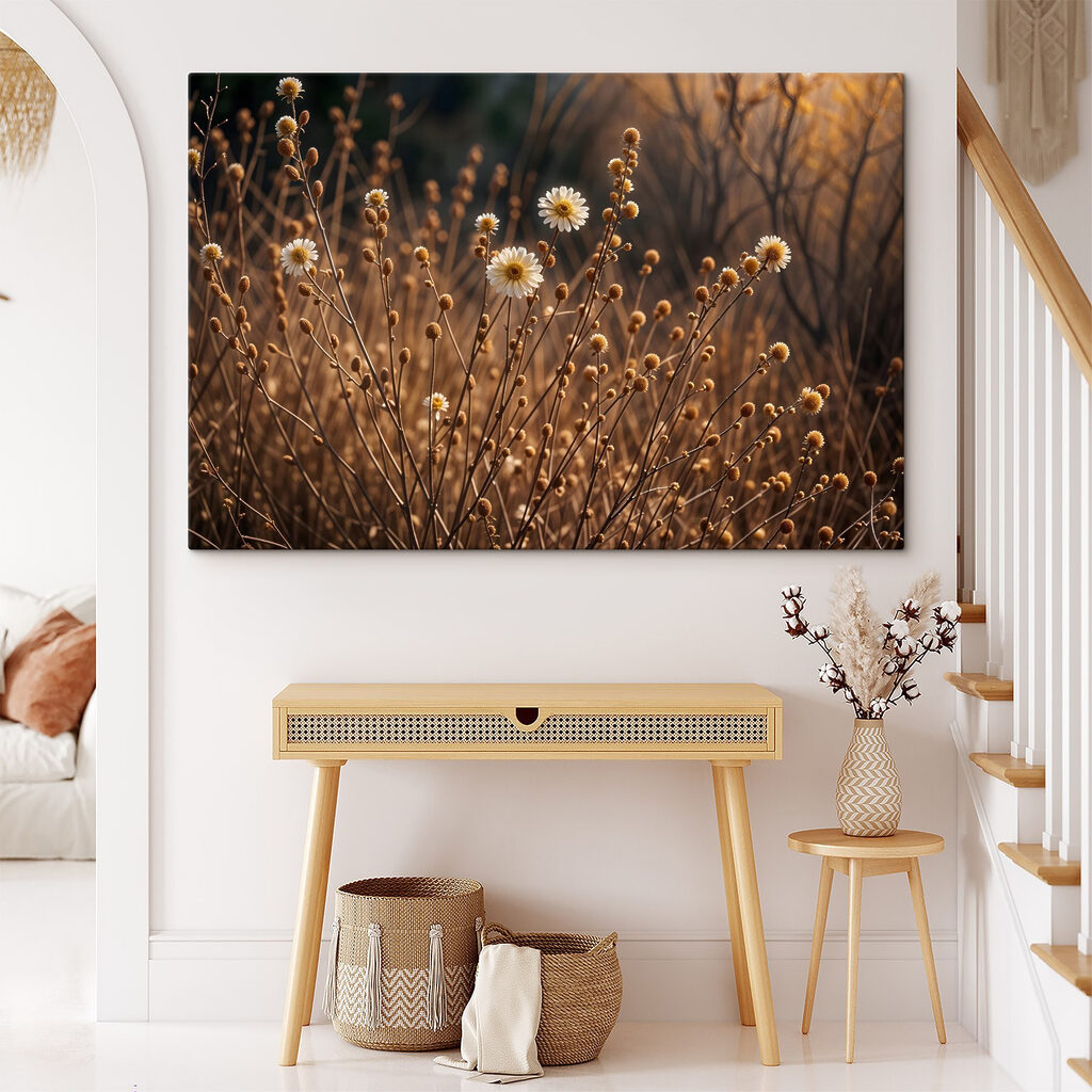 Trockene Stiele im Gegenlicht — Interieur 1