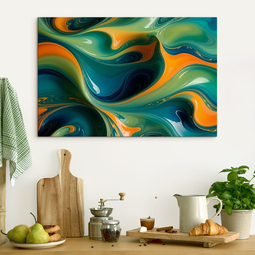Grün fließt durch Orange — Interieur 2
