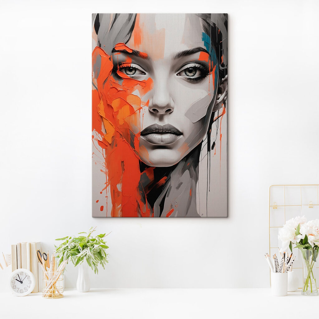 Grauer Blick zwischen Orange — Interieur 2