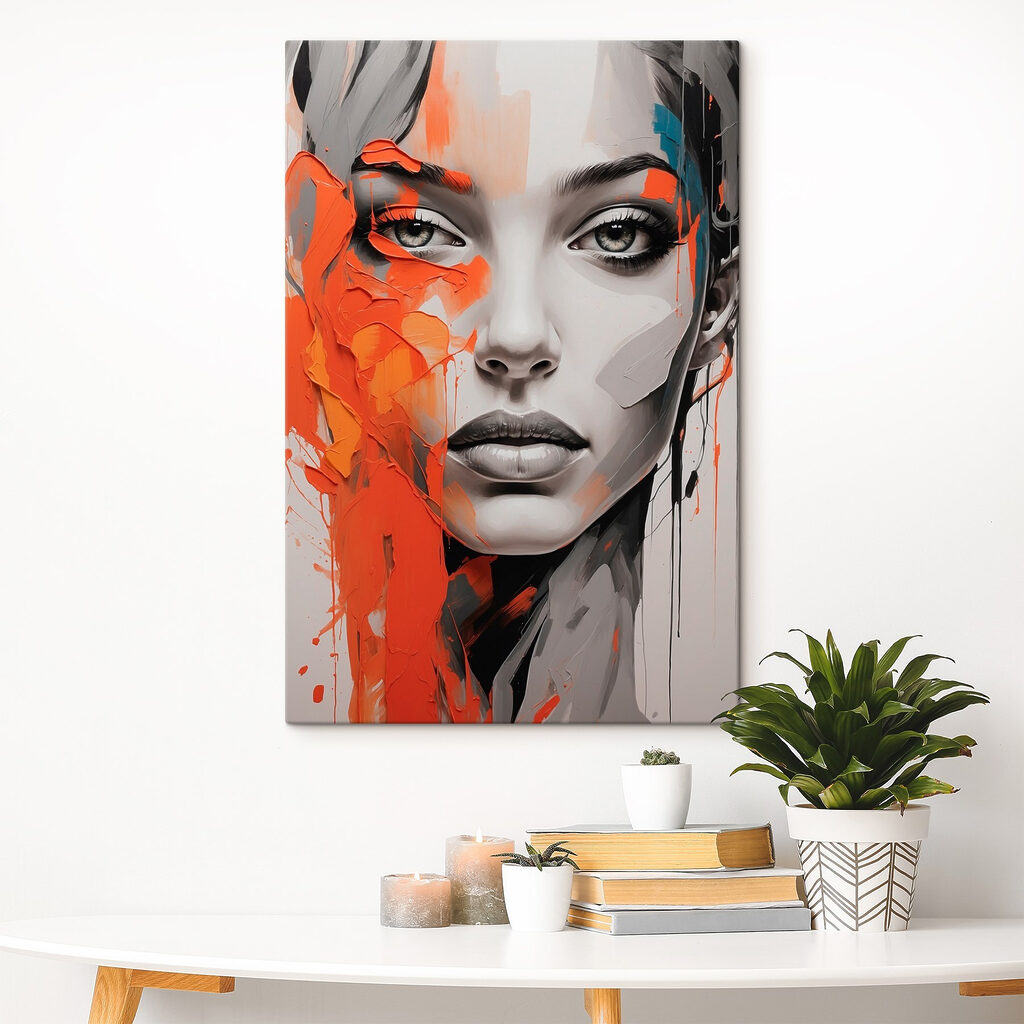 Grauer Blick zwischen Orange — Interieur 3